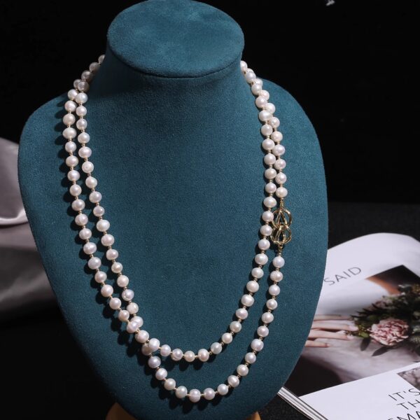 Freshwater round pearl 14K gold-plated