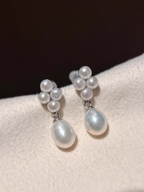 Natural freshwater pearl earrings - Image 2