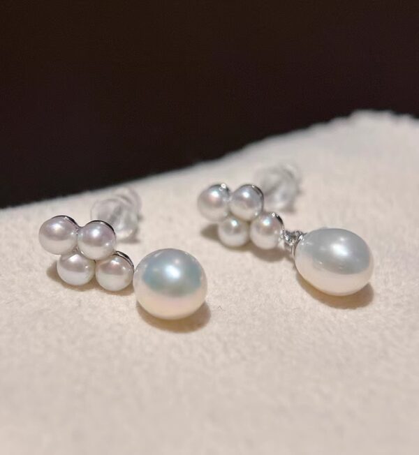 Natural freshwater pearl earrings - Image 5