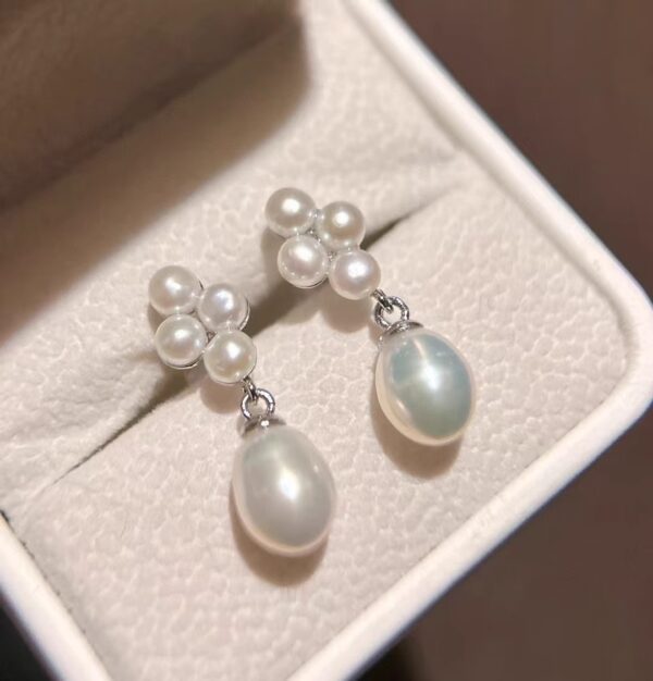 Natural freshwater pearl earrings - Image 4