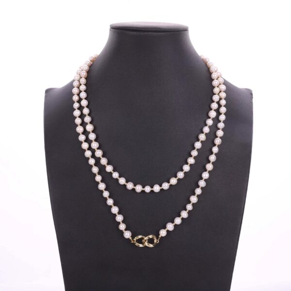 Freshwater round pearl 14K gold-plated - Image 3